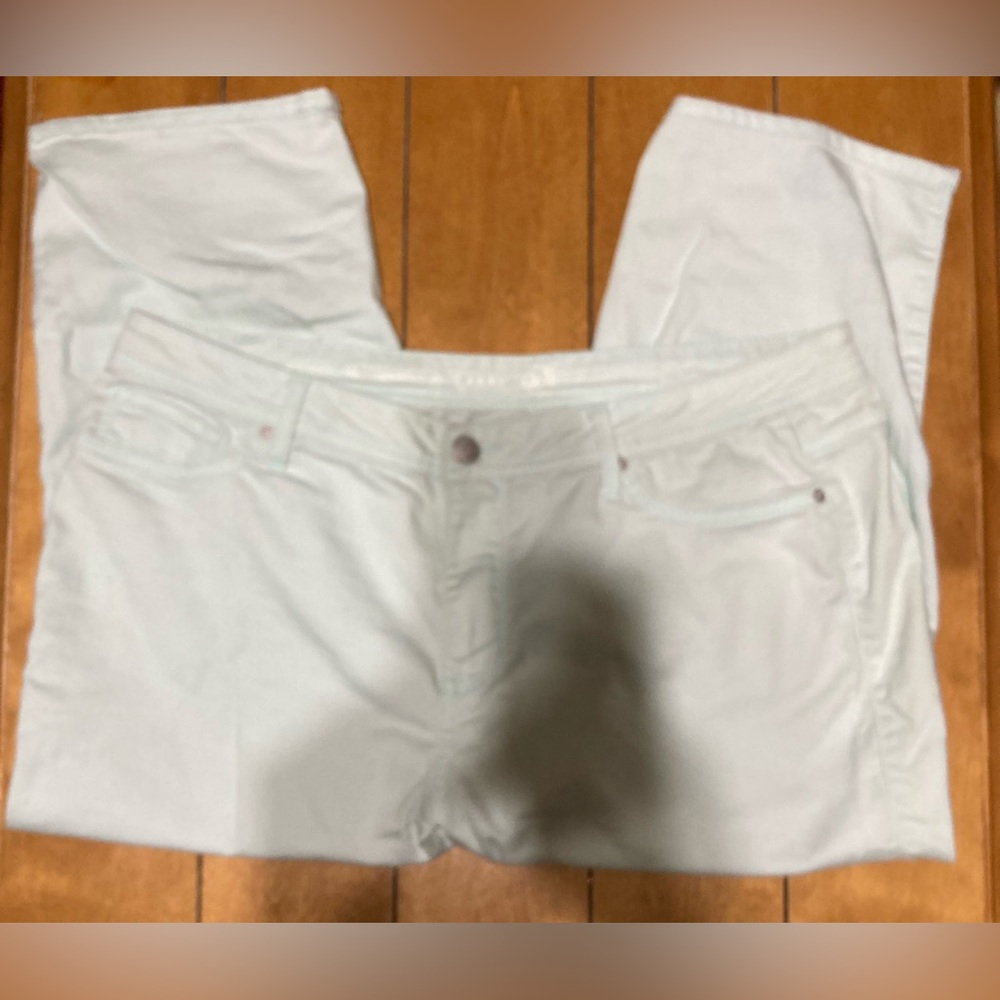 Women's Size 16 Westport Signature Fit Mint Green Capris